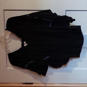 Black Bell Sleeve Boho Top